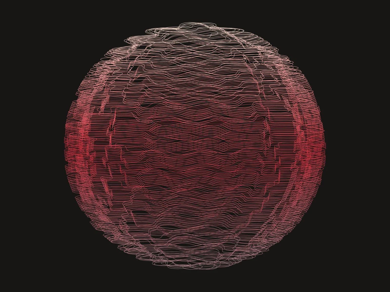 Trajectoire MorphoPath d'une sphère de 30 mm : 150 couches, parois tressées.