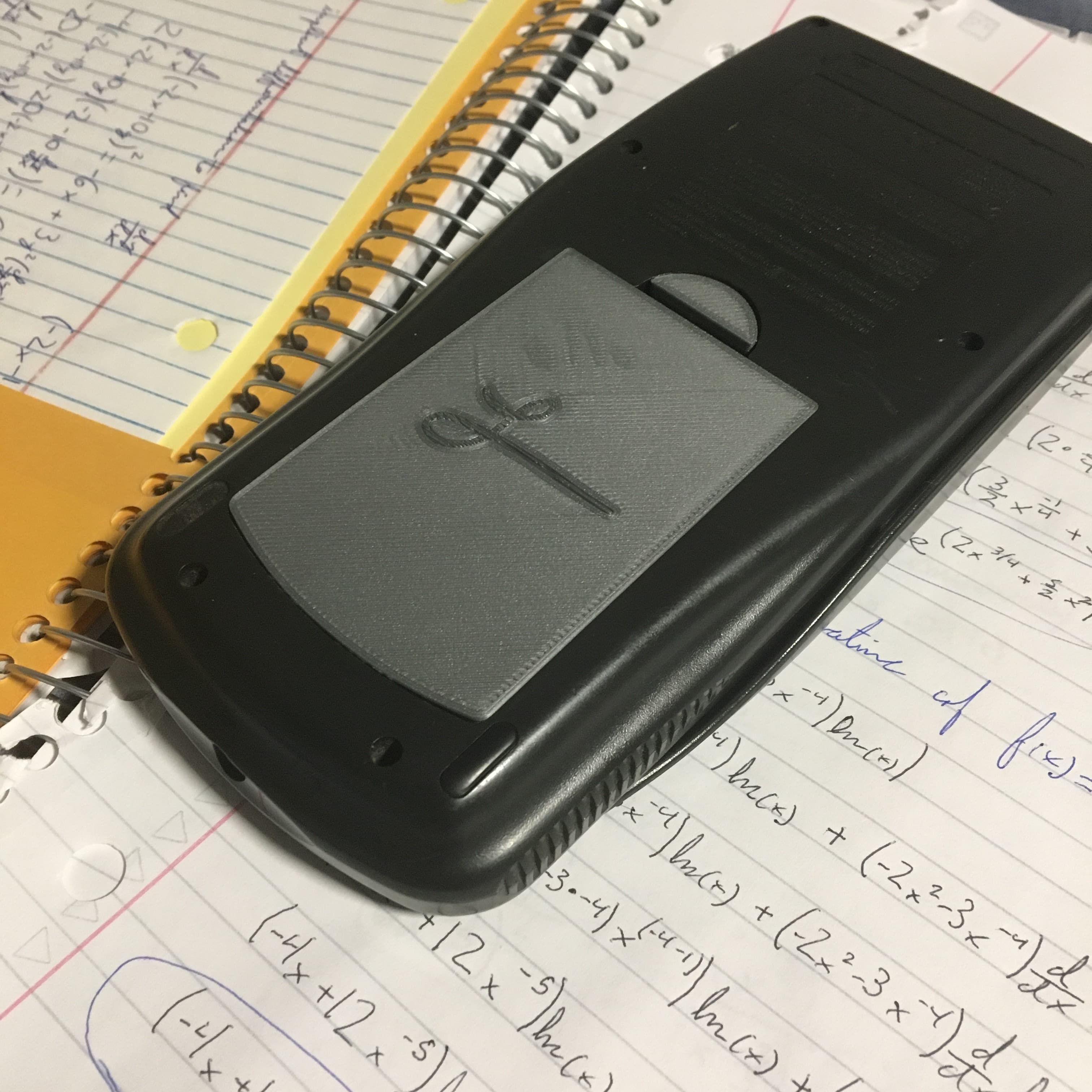 TI 83 Plus Battery Cover — Mr. Wayne (PRINTABLES)
