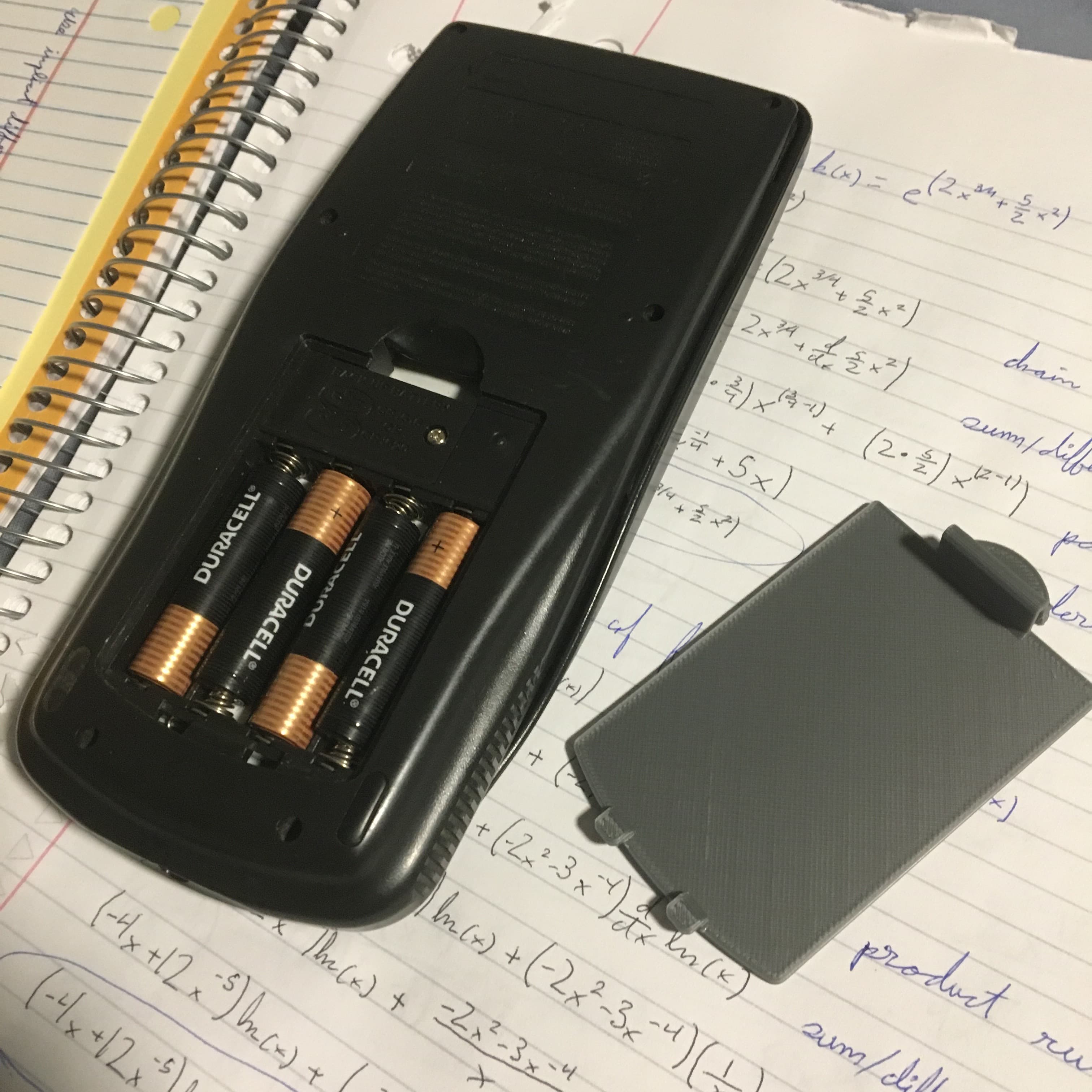 TI 83 Plus Battery Cover — Mr. Wayne (PRINTABLES)