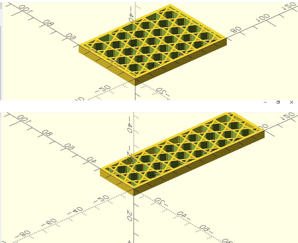 Openscad Variable Size Dishwasher Utensil Basket Bottom — Rod Holland (PRINTABLES)