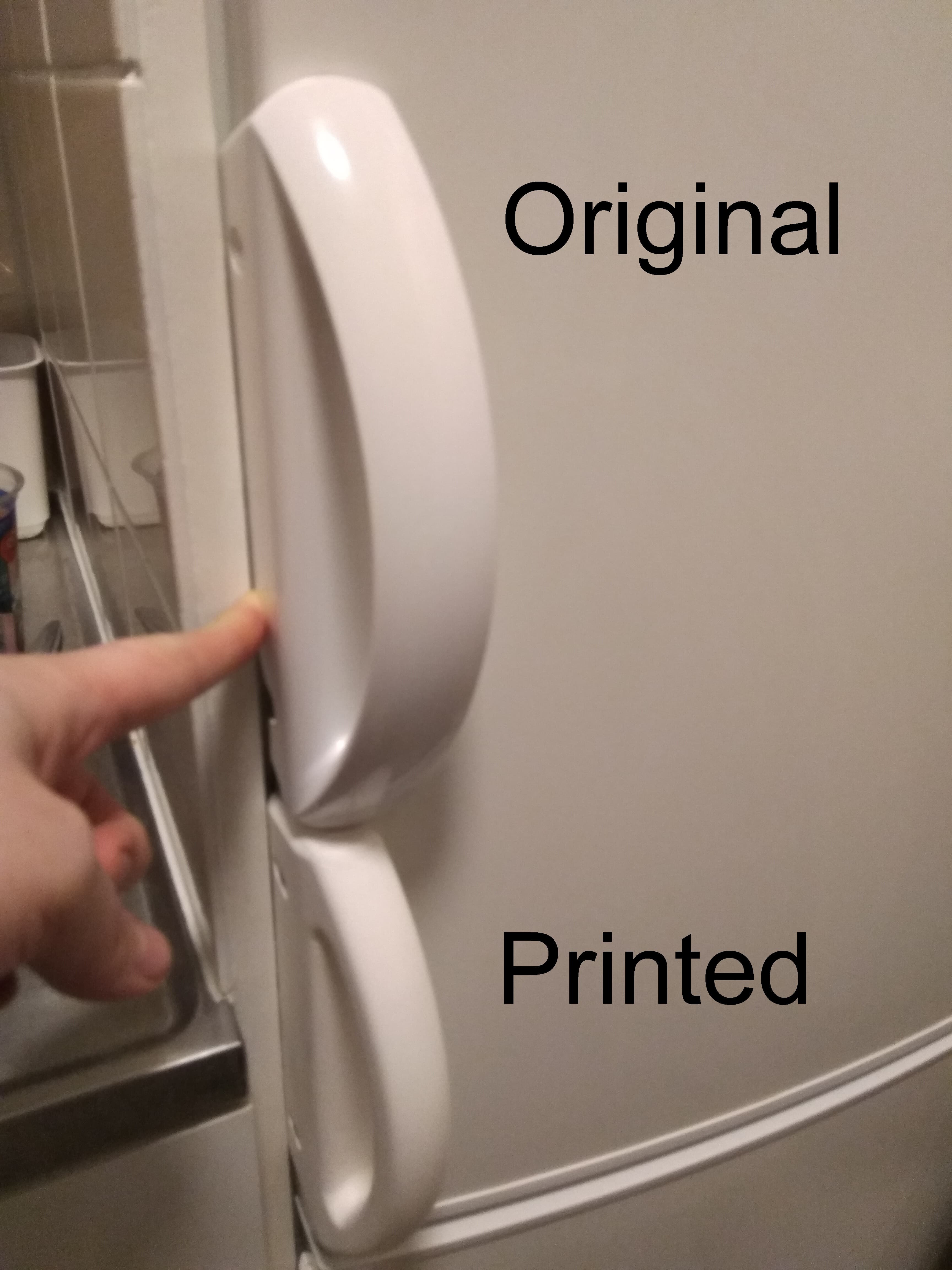 Parametric Fridge Door Handle — Saniainen (PRINTABLES)