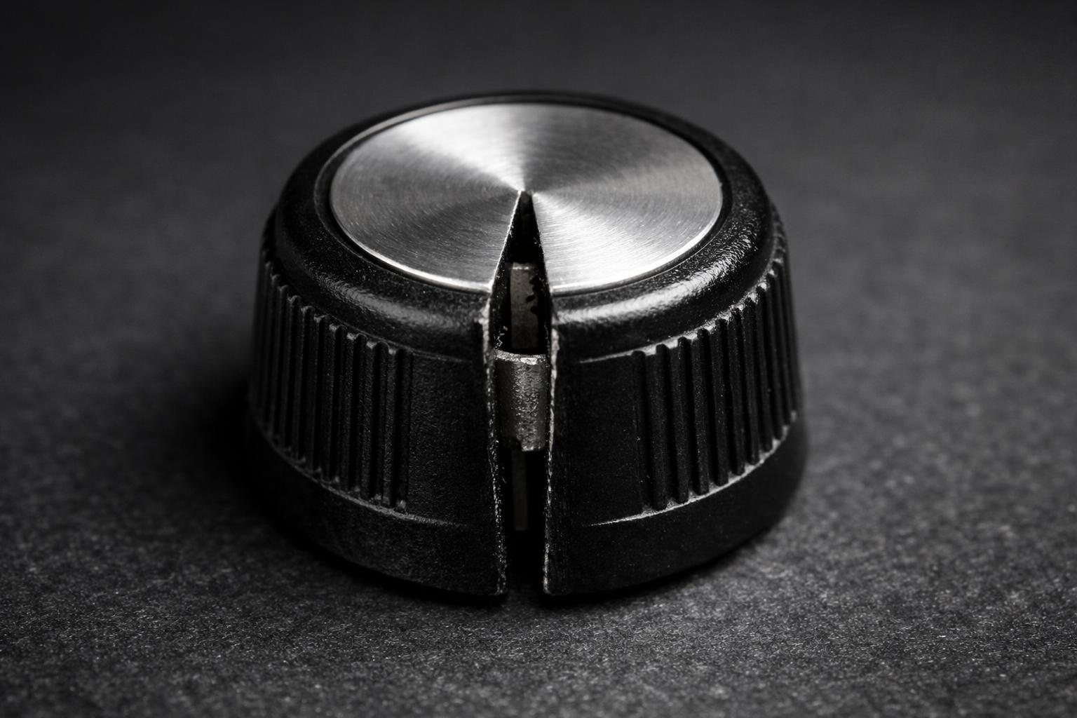 Vintage radio tuning knob