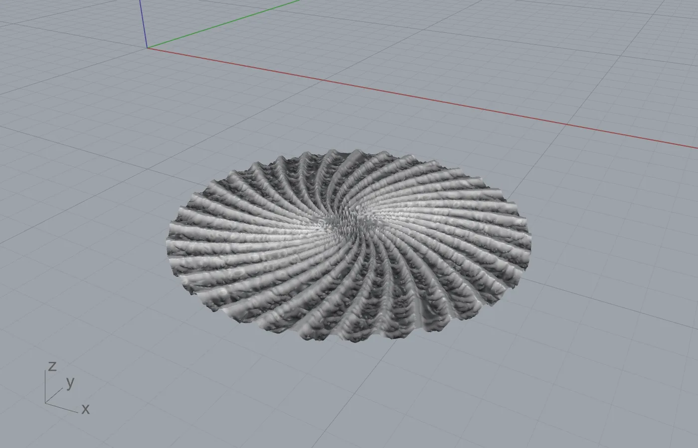 Disc with a phyllotaxis spiral.